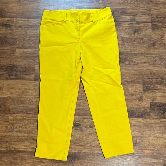 LOFT Pants - LOFT Marisa Vibrant Yellow Trousers